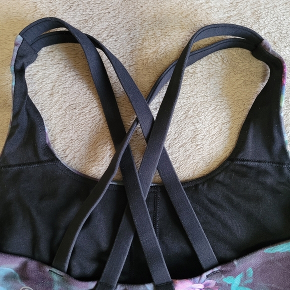 Lululemon Energy Bra Curious Jungle Multi/Black size 4 - Picture 5 of 9